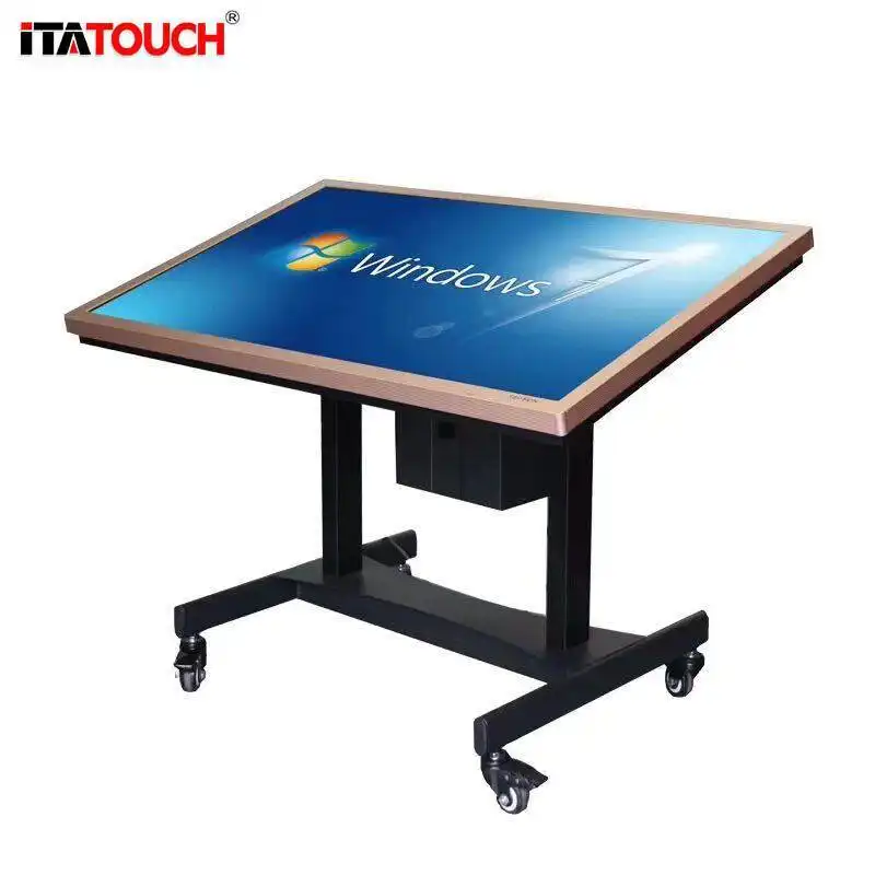 Electric Lift Flip Bracket Stand for interactive Panel Display 1