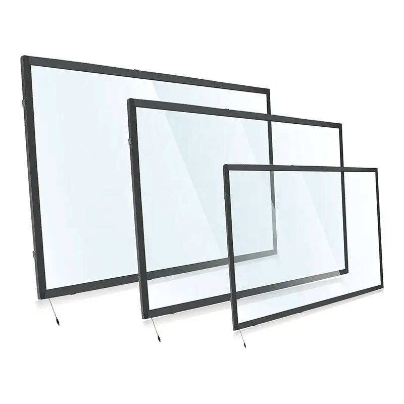 High accurate infrared 20point touch screen frame Open with tempered glass 1