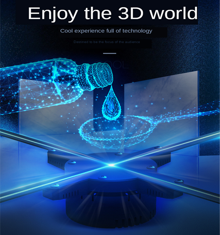 1024 pieces 2500nits 4K Hologram Led Fan Factory Price Sale Projector Hologram Advertising 3d Holographic Screens