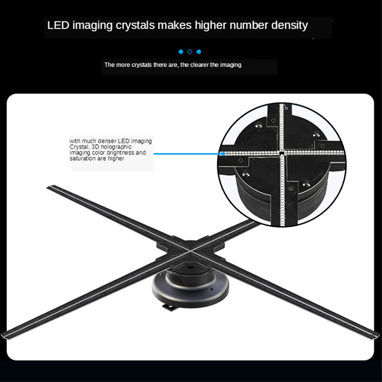 1024 pieces 2500nits 4K Hologram Led Fan Factory Price Sale Projector Hologram Advertising 3d Holographic Screens