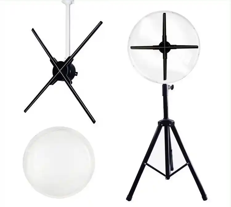 Ventilador Led Proyector 3D Holograma China para fabricación de publicidad Llamativo Wifi Android 65cm Soporte técnico de vídeo para interiores 1