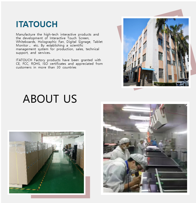 Customization Restaurant & Hotel Supplies Rotating 55inch Lcd Storefront Digital Signage 75 Inch