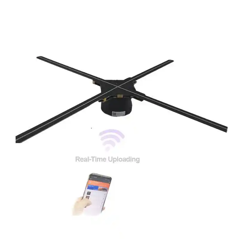 Fair Price Hologramme Led Fan Advertising Digital Display Hologram Led Fan Transparent Cover 1