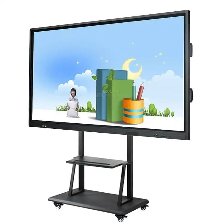 Best OEM price sale Flat screen Smart Tv Monitor 75 inch lcd panel with computer 1