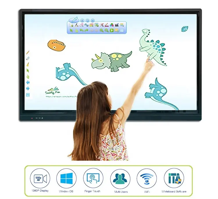 Best smart touch screen white board interactive whiteboard provide module and oem for school 1