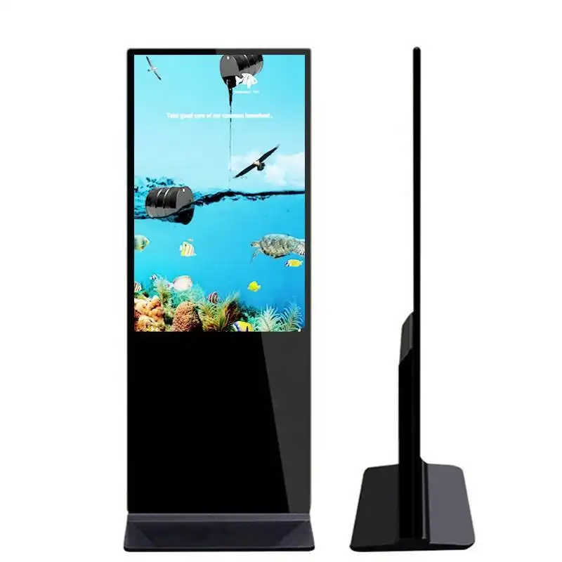 Reliable Factory 55 inch LED Multi Touch Screen Totem SUPERMARKET DISPLAY LCD Advertising Screens 1