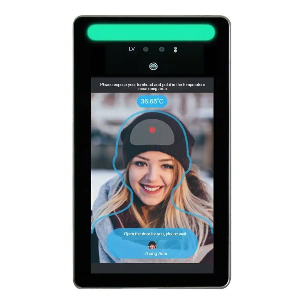 New Product 8 Inch LCD Screen Thermometer Intelligence Recongization Body Temperature And Alarm 1