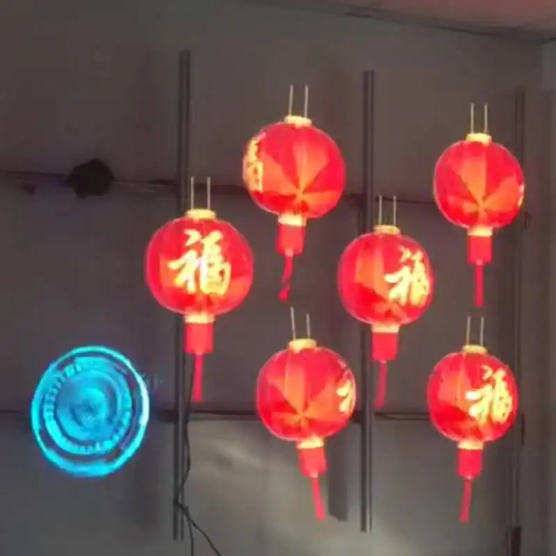 2021 Best 50 cm 4 Blades 2400 nits WIFI APP Projector Hologram Fan 3D Advertising Display holographic projection 1