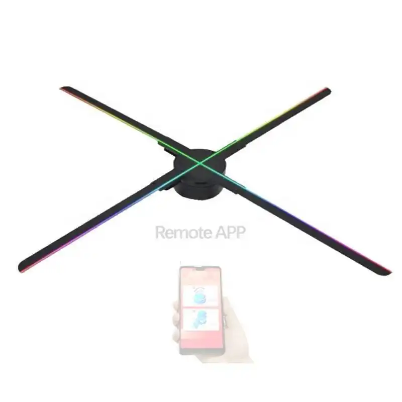 Hot selling hologram projector wifi holographic 3d led fan display for advertising 1