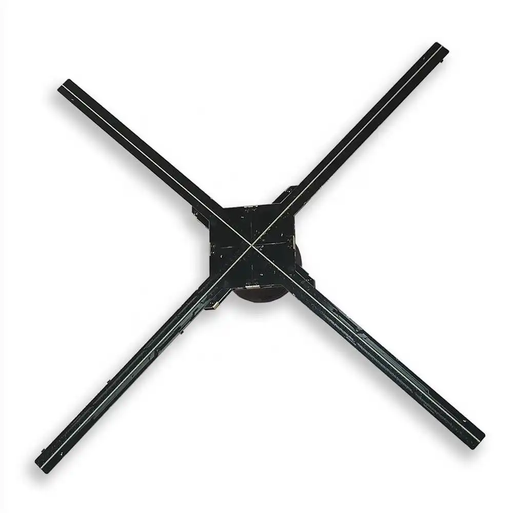 Eco-Friendly Indoor / Outdoor Wifi Cloud Android Led Fan 3D Holographic Display Hologram For Advertising Display 1