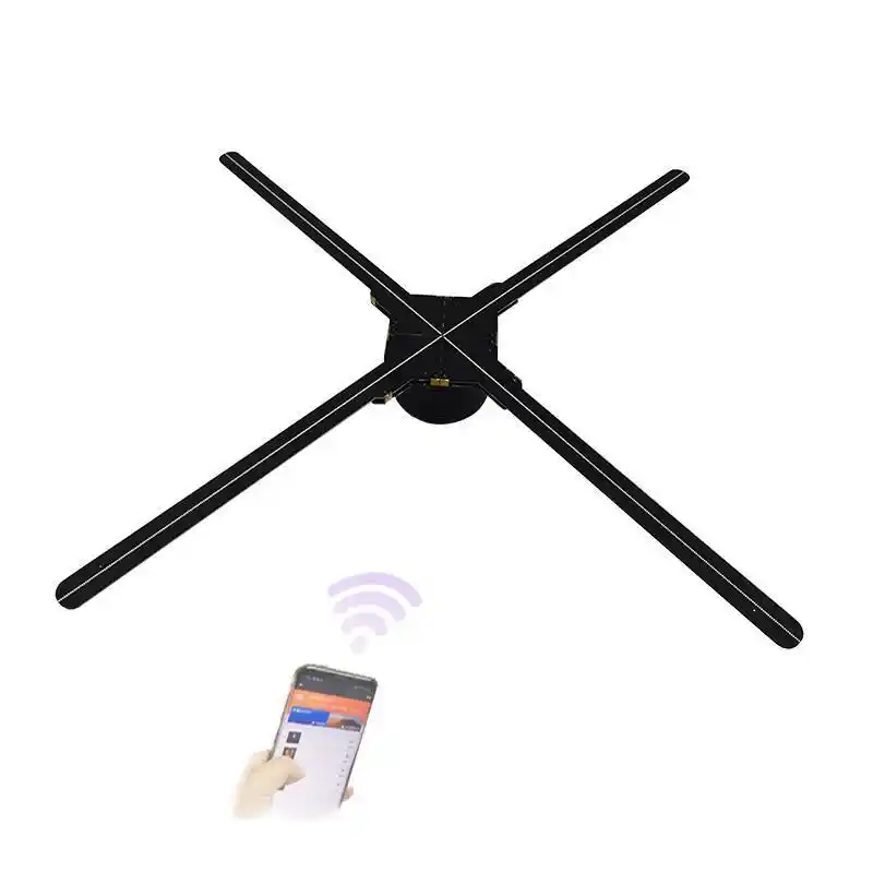 Nuevo Ventilador 3D con holograma de 65cm, proyector Led con Control 3D, ventilador 1