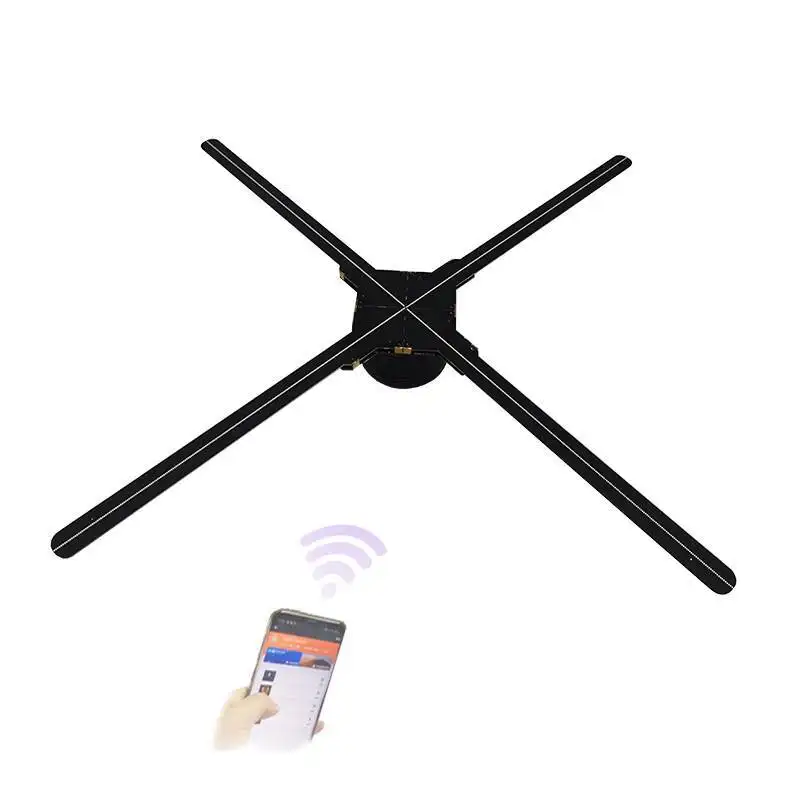 New 65cm Fan Hologram 3D Led Projector 3D Control Wall Mount Fan Factory 1