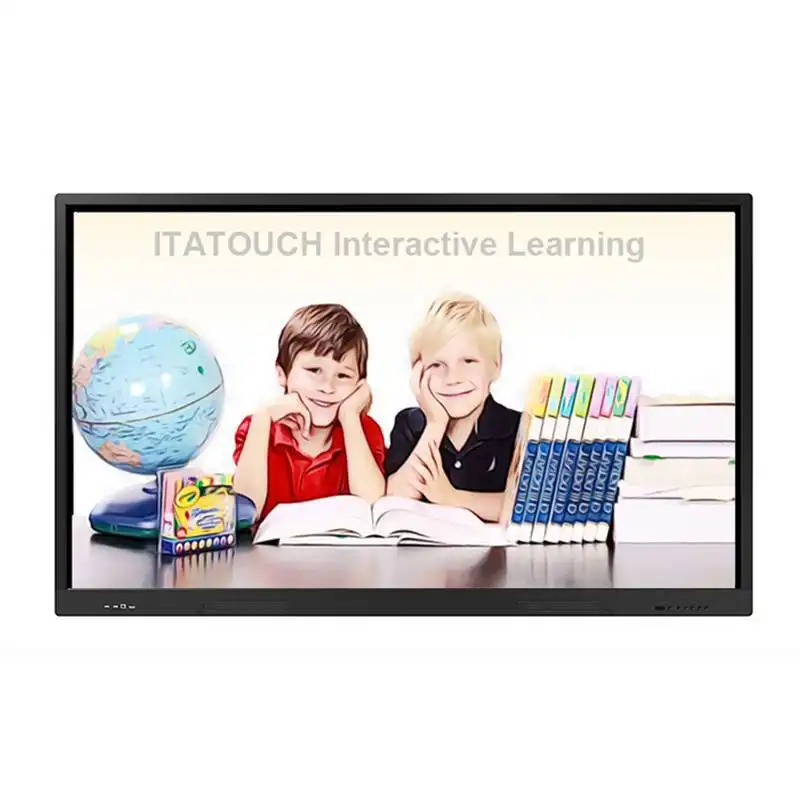 55 65 75 Inch Wall Mount Ops Pc All-In-One Smart Board/Touch Screen Smart Interactive Whiteboard Digital School Board 1