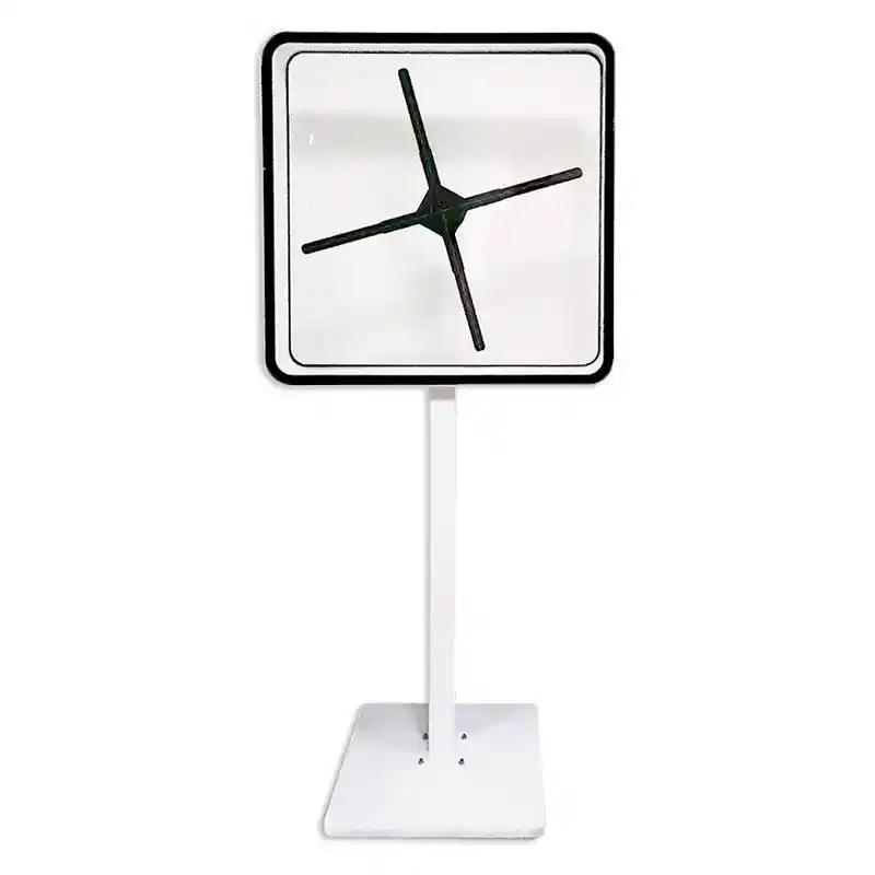 أفضل بيع 2500nits WIFI APP الهولوغرام ثلاثية الأبعاد الإعلان المجسم شاشات عرض مروحة الإسقاط مع غطاء عرض شل 1