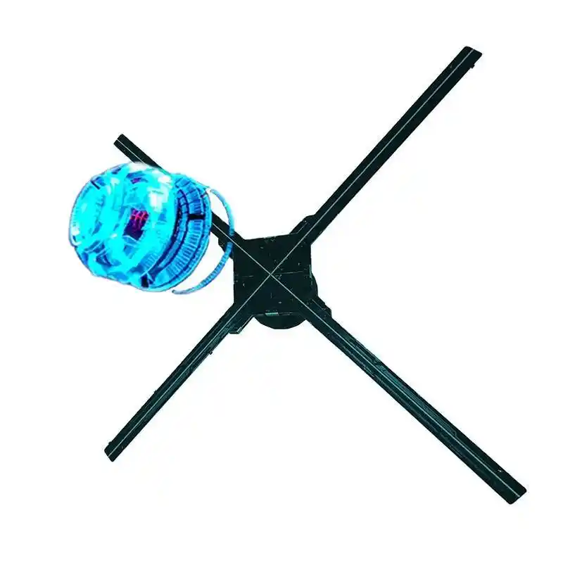 Super descuento pequeña pantalla digital holograma atractivo 3D ventilador publicidad pantalla LED 1