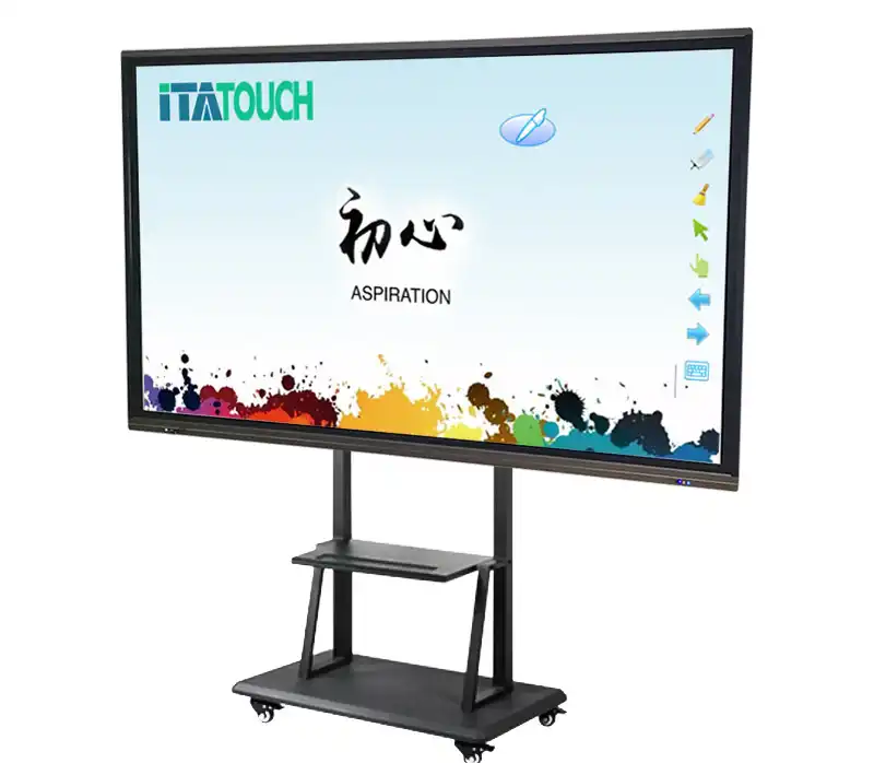 Custom Large Size 86 100 Inch TV UHD Screen Panel Led Boards Smart Touch Screen Interactive Flat Panel 1