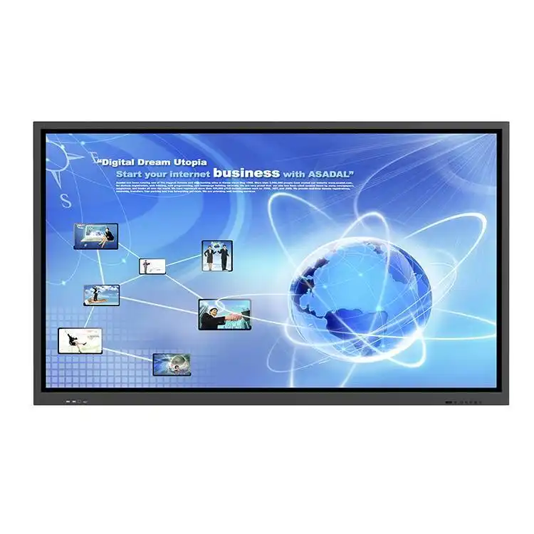 Factory Wholesale OEM White board interactive led display touch screen price with computer 1
