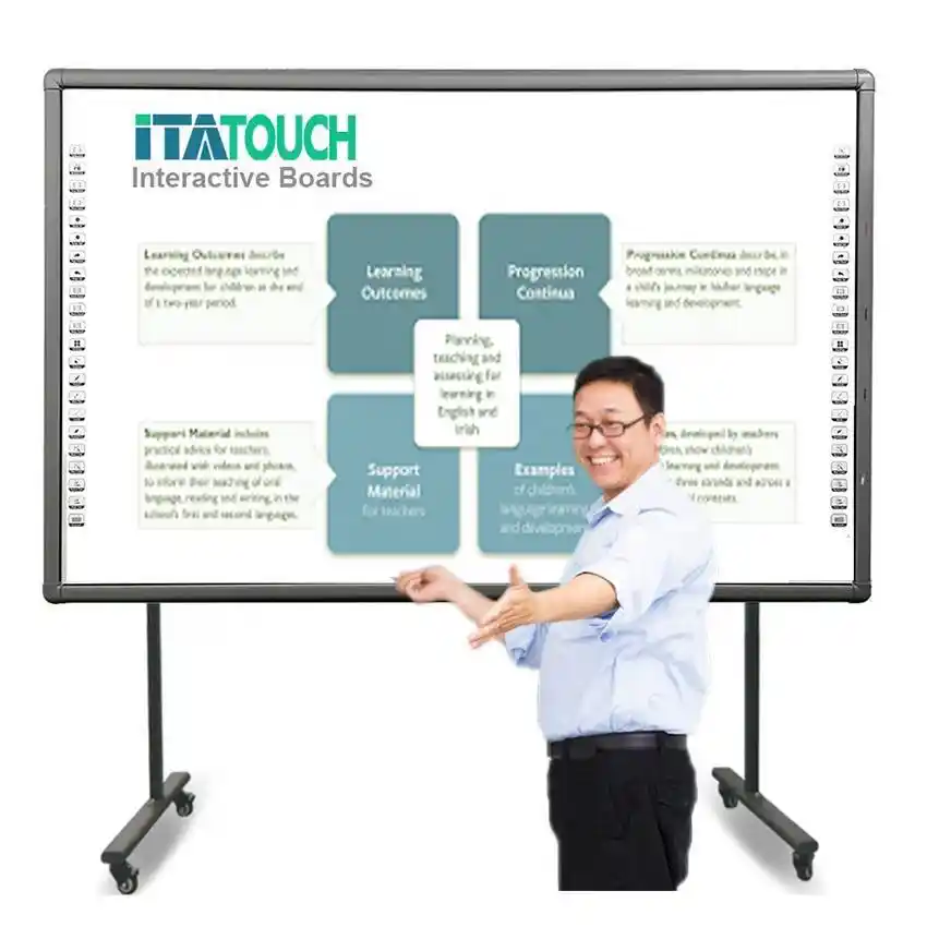 Popular 96 inch ceramic steel digital white board smart interactive whiteboard for school 1