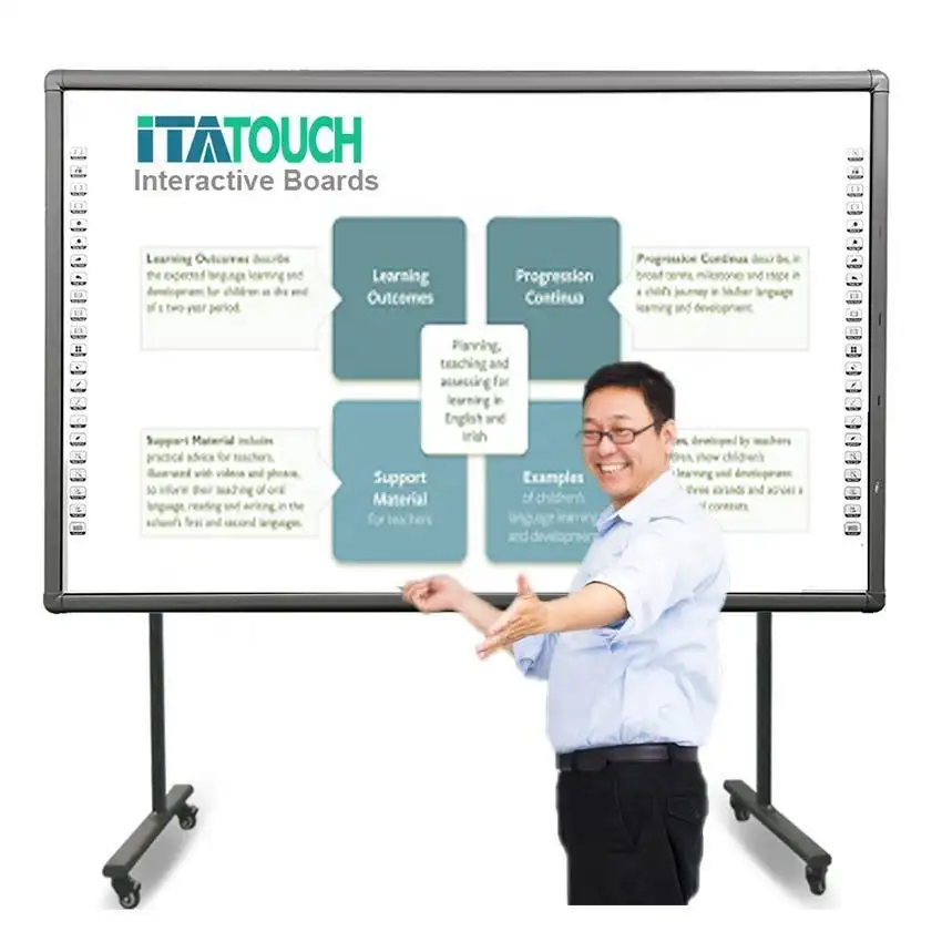 Popular 96 inch ceramic steel digital white board smart interactive whiteboard for school 1