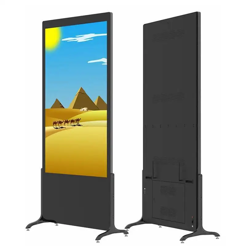 Venta al por mayor de fábrica 55 señalización video atractiva completa sola de Digitaces del tacto de la pantalla del Lcd Tft del tótem 1