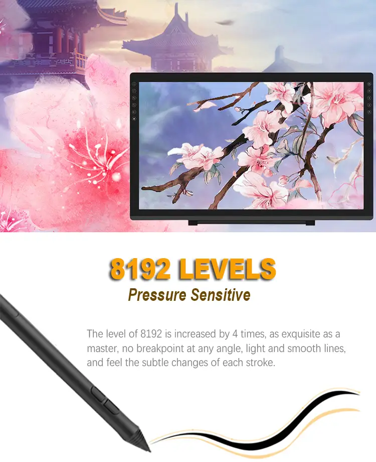 Professional Design Artist LCD Interactive Writing Digital Screen Pen Graphic Tablet Monitor for Drawing 1