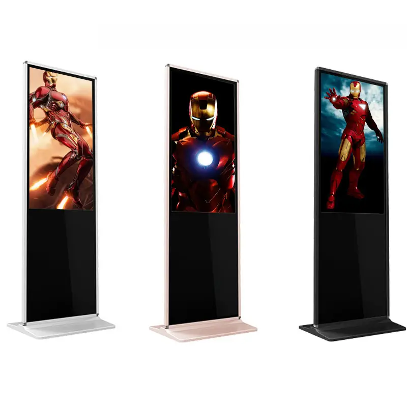 Soporte de suelo para anuncios verticales, publicidad, Tv, Wifi, reproductor multimedia, Monitor de pantalla de señalización Digital Led, vendedores calientes, TFT de varias pulgadas, 4GB, 1GB1 1