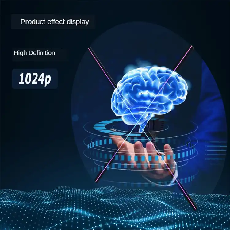 High Quality APP Control Advertising Shell Hologram Designing Machine 3D Fan Wholesale1 1