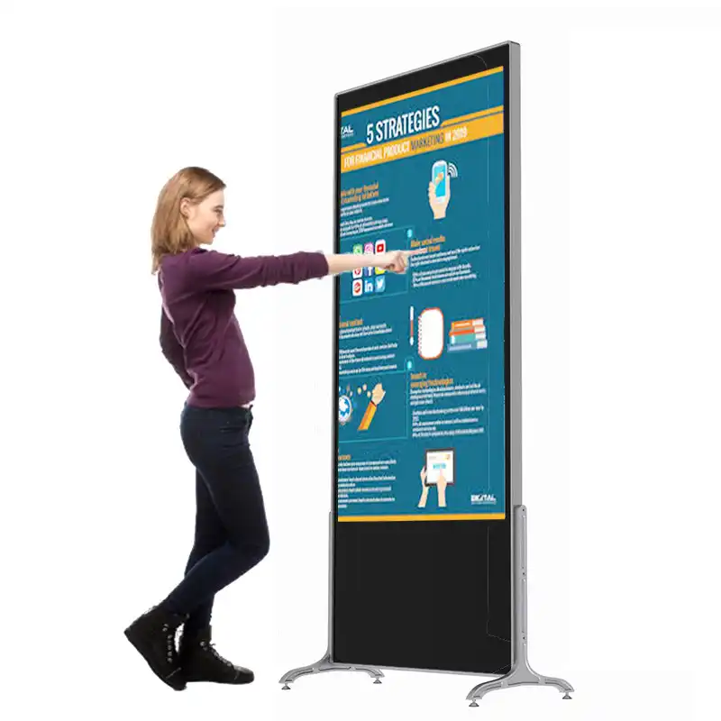 Digital Signage Floor Stand Advertising Display Led Commercial Screen Vertical Digital Totem Factory price 1