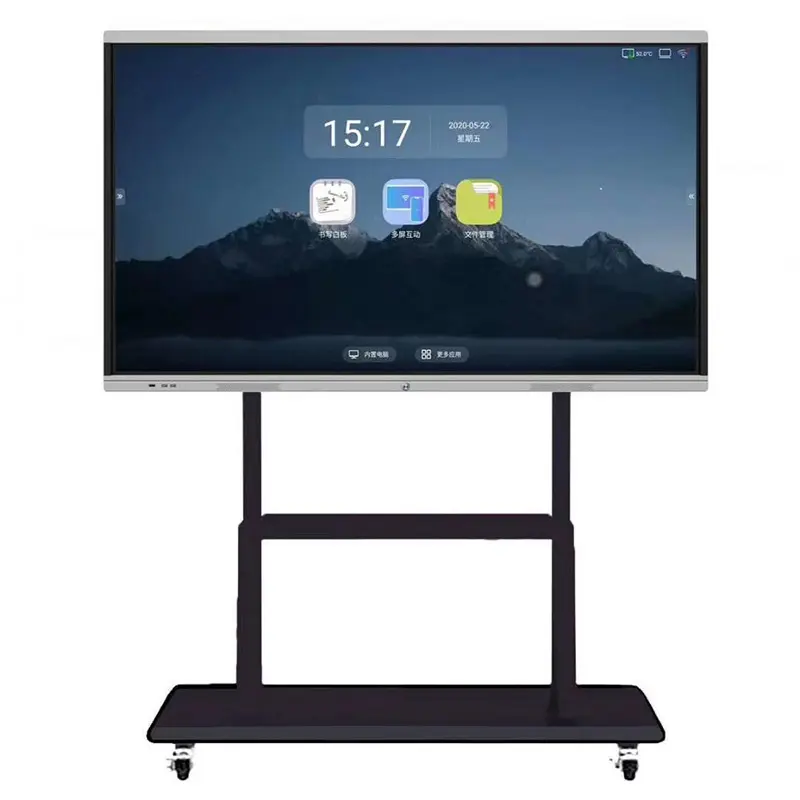 LCD All in One Digital Interactive Tv Android Smart Board TV UHD Screen Panel 1