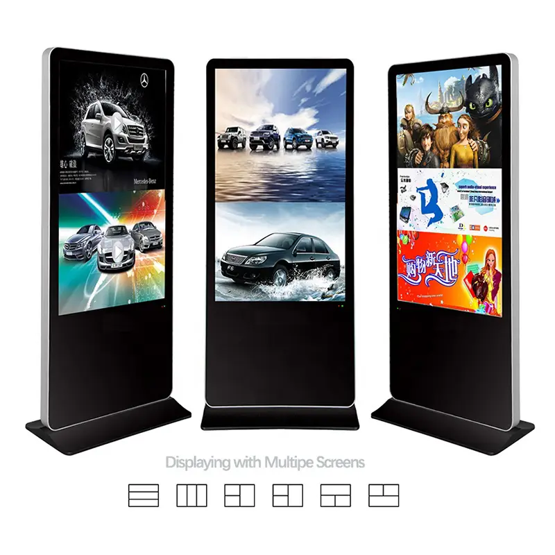 Top Selling Floor Stand Android Lcd Touch Screen Digital Standing Advertising Poster Display 1920x1080p Totem 1