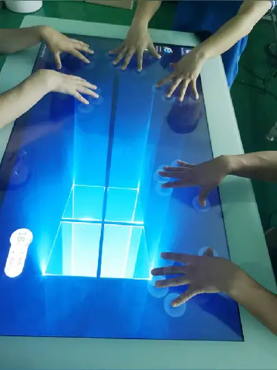 Game Infrared Finger Interactive Multi Touch Screen Conference Table 43 LCD LED Kids PCAP Capacitive Technology 178 Degree 0.21 1