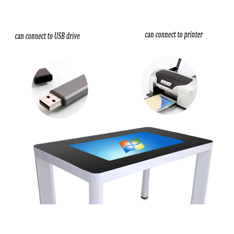 Low Price China Factory 43 Inch Interactive Touch Screen Coffee Table 1920*1080 Multi Touch Table Restaurants Smart Lcd Table