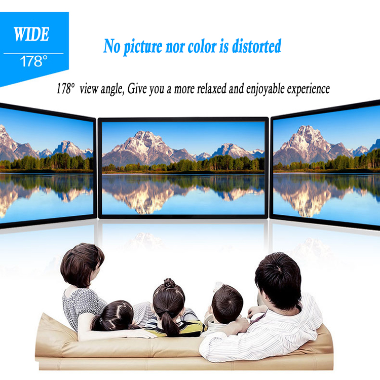 21.5 32 43 Inch 4K Portable Live Streaming Board Advertising Player Selfie Display With Stand Digital Black Sidewalk Sign Poster