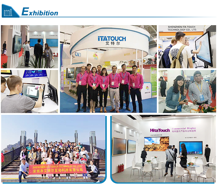 4K Display Standing Exhibition Hall Poster 55 Inch 700cd Advertising Lcd Touch Screen Digital Signage Ad