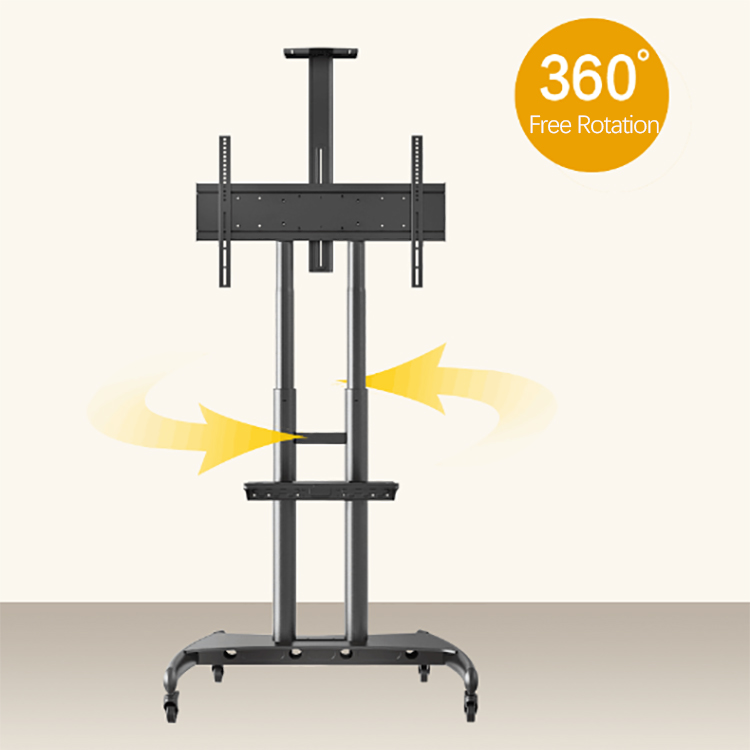 product-ITATOUCH-Wholesale Price Mobile Free Standing Bracket TV Cart Stand TVs Monitor Mount-img