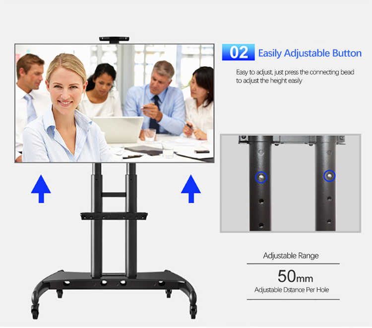 product-Wholesale Price Mobile Free Standing Bracket TV Cart Stand TVs Monitor Mount-ITATOUCH-img