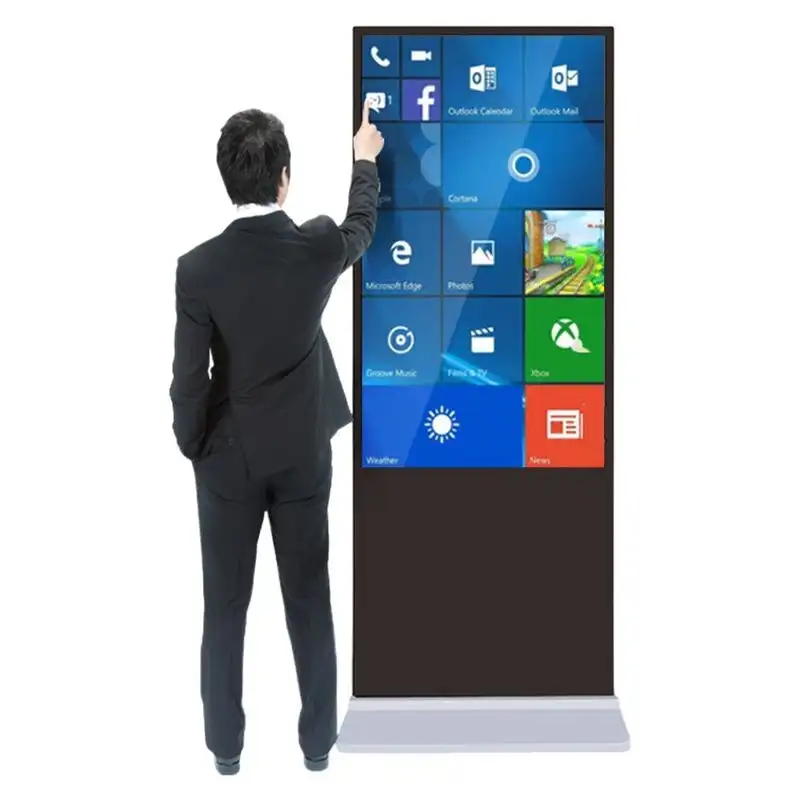 2022 new floor standing digital signage display, totem, lcd advertising kiosk 1
