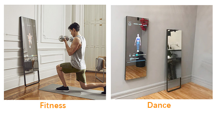 Best Sale LCD Screen Fitness Digital Magic Gym Indoor Workout Interactive Full Body Kiosk Smart Magic Display LED Mirror