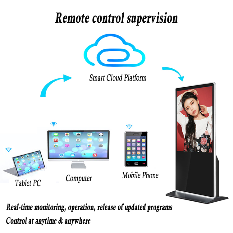 2022 new floor standing digital signage display, totem, lcd advertising kiosk