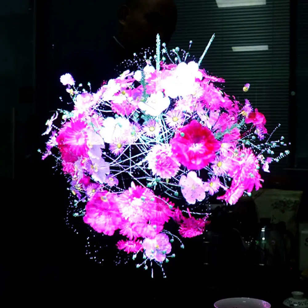 Factory Direct Restaurant & Hotel Supplies Price Led Fan With Christmas Ball Indoor Equipment 3d Holographic Hologram Display 1