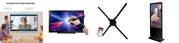 65 75 CM Cloud APP Screen Digital Player Video Signage Lcd 3D Display Led Advertising Holographic Projector Wifi  Hologram Fan