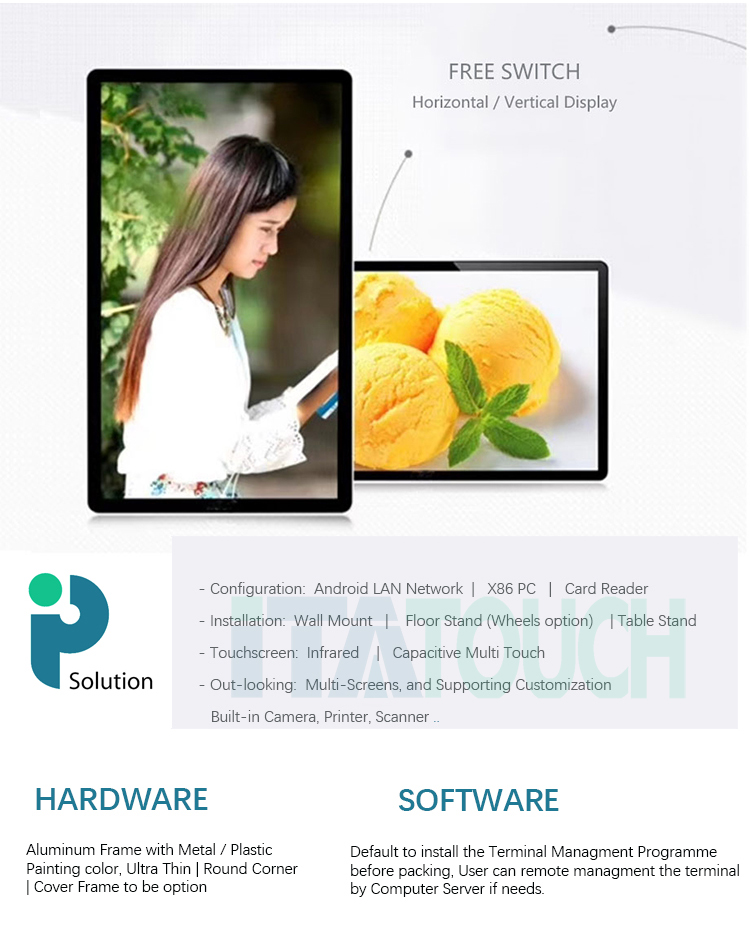 Reliable and Cheap Kiosk Box 21.5 Black LCD Video Wall Monitor Screen Advertising Led Display Screen Video Wall SDK 4GB 1GB 16:9
