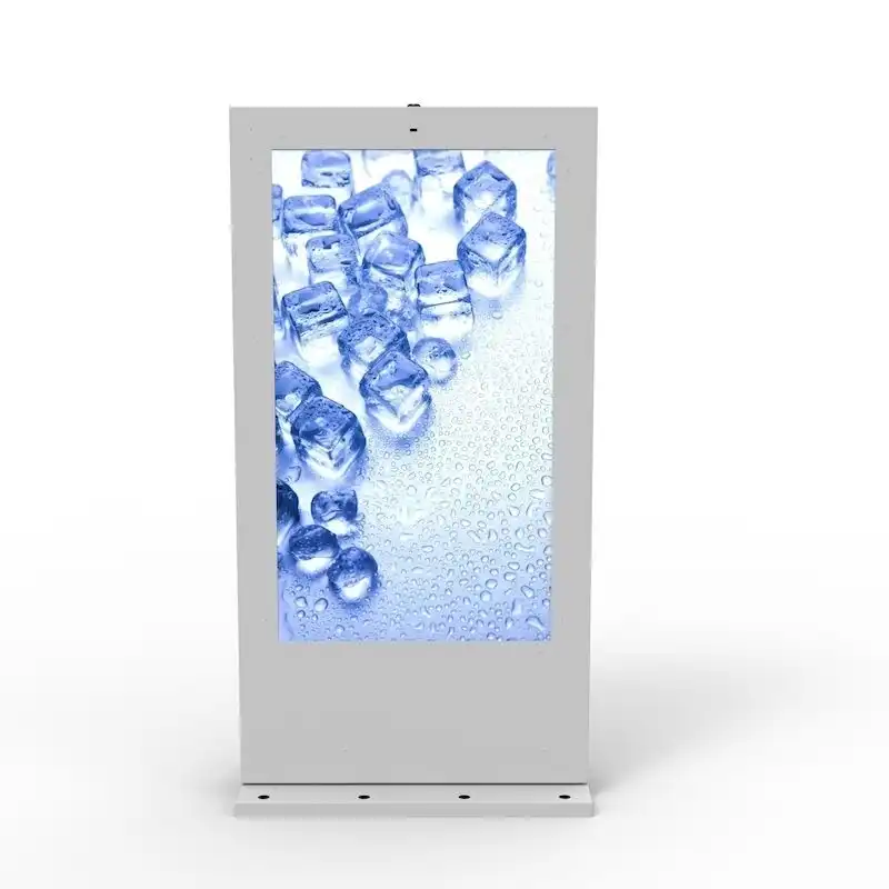 شاشة عرض رقمية خارجية عالية الجودة IP65 مقاومة للماء شاشة عرض LCD مقاس 55 بوصة بحامل أرضي 1