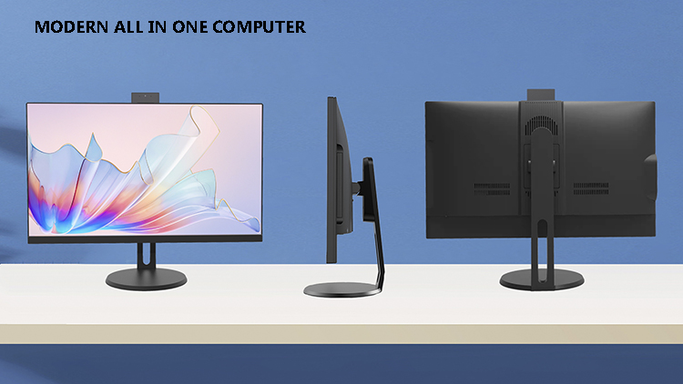 Factory High Quality 1080P All In One Computer 23.8" 27"  Desk  AIO Monitor Lifting Stand Computer monitor