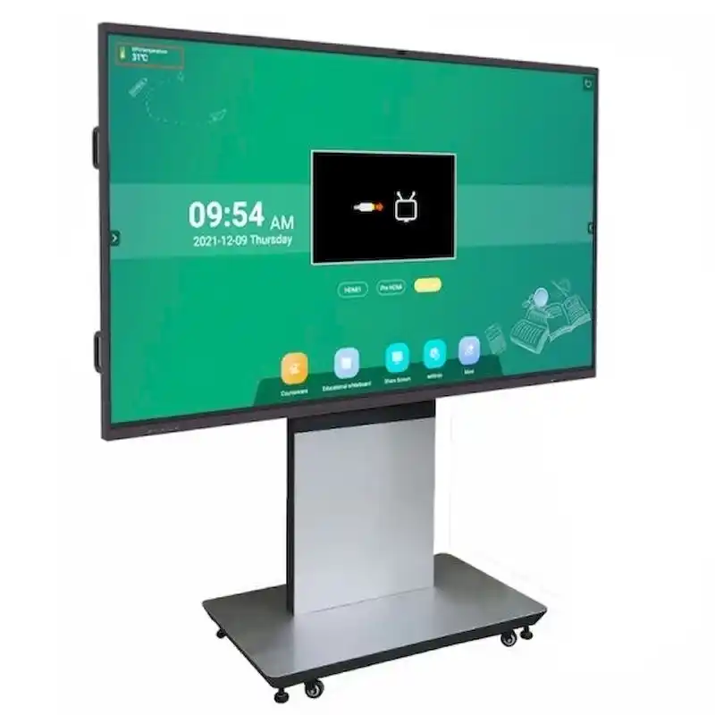 Panel plano interactivo de vídeo 4K todo en uno de China, pizarra interactiva inteligente de 65 pulgadas para suministro de fábrica de oficina 1