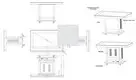 Quality ITATOUCH Brand video wall flat panel display 22inch lift 3