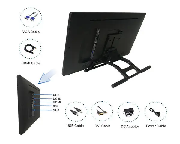video wall flat panel display interactive optical totem touch screen video wall manufacture 5