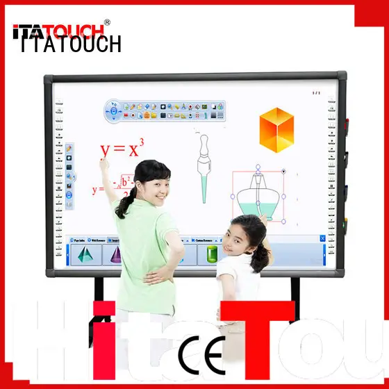 supermarket 4k touch screen video wall learning image ITATOUCH company 1