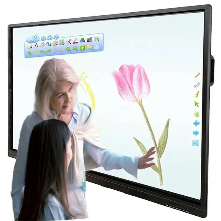 Pantalla plana inteligente baja de Moq 75 65 pantalla llevada interactiva de 86 pulgadas 1