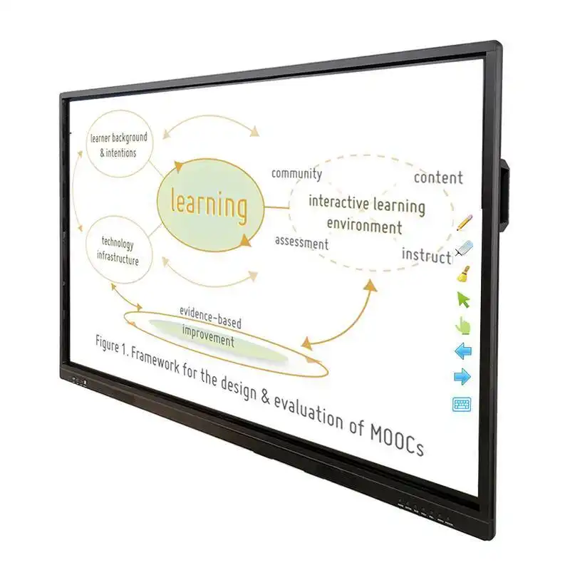 Best Sale 55 65 75 inch quality 4K Smart Board wall panelLCD multi touch interactive 1
